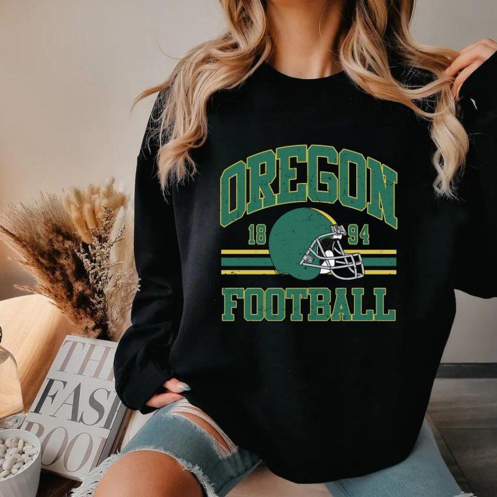 Oregon Ducks Unisex Football Sweatshirt, Street Style Unisex Sweatshirt